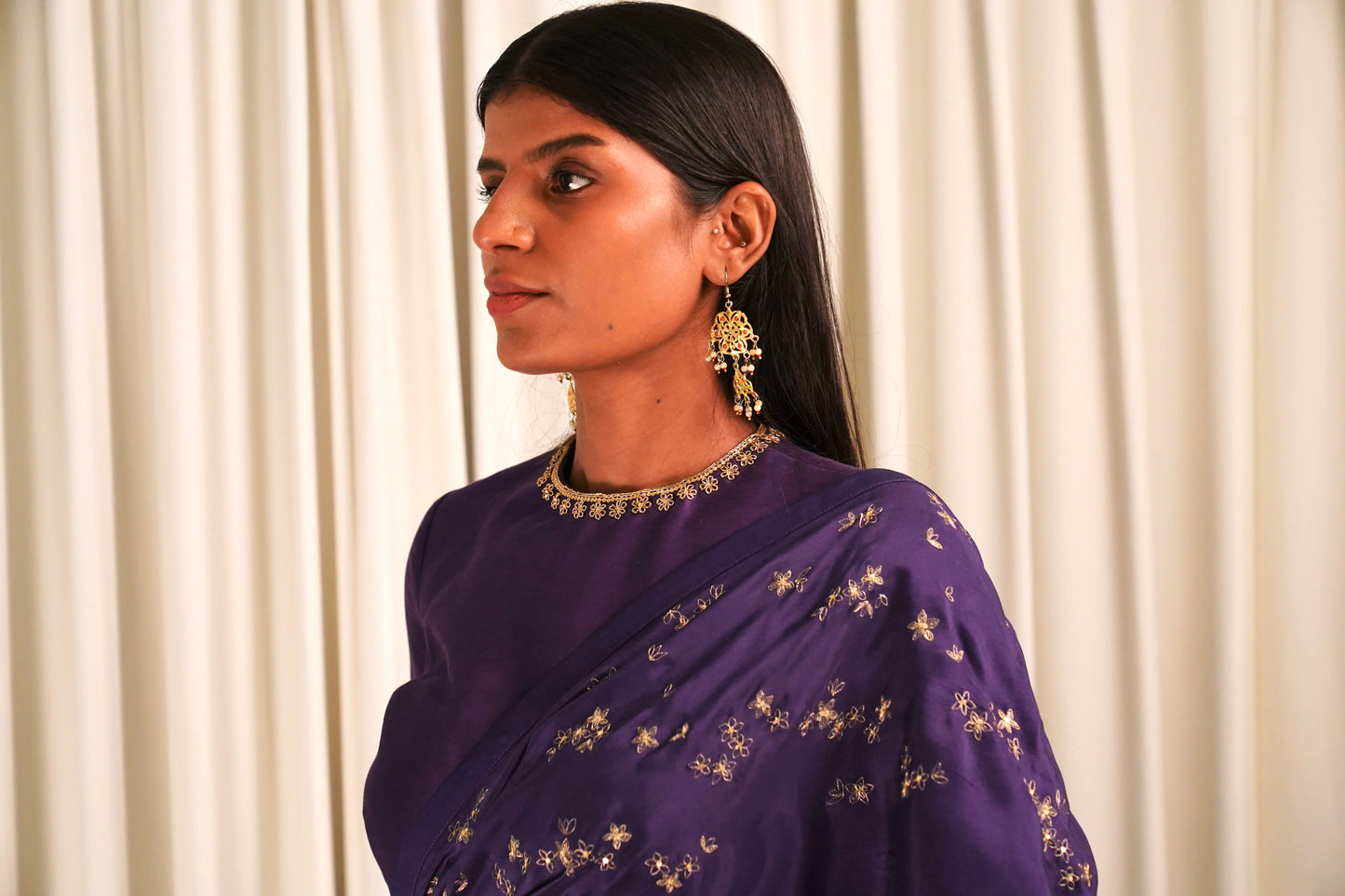 Wildflower Purple Saree