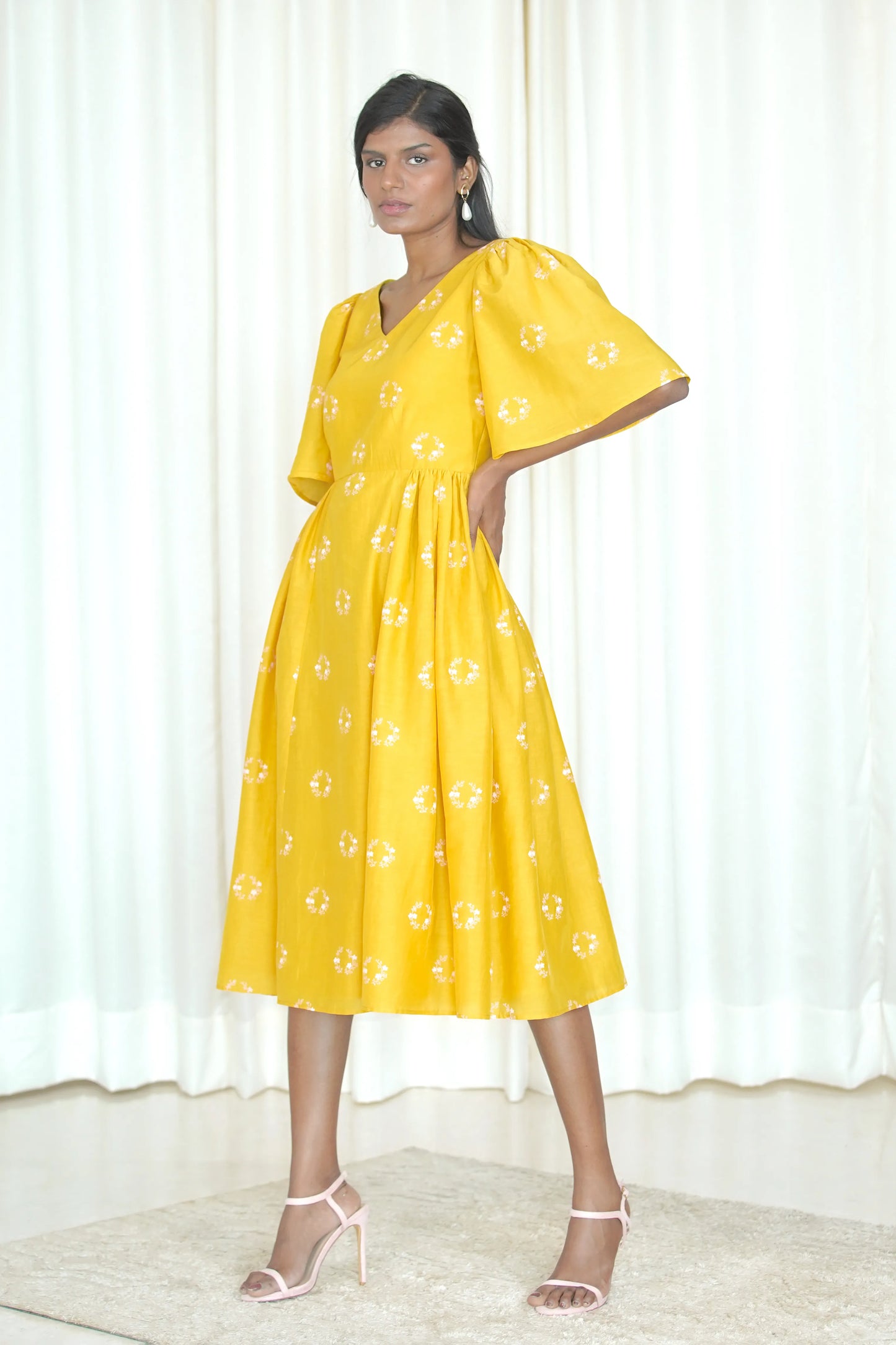 Blooming Flared Dress