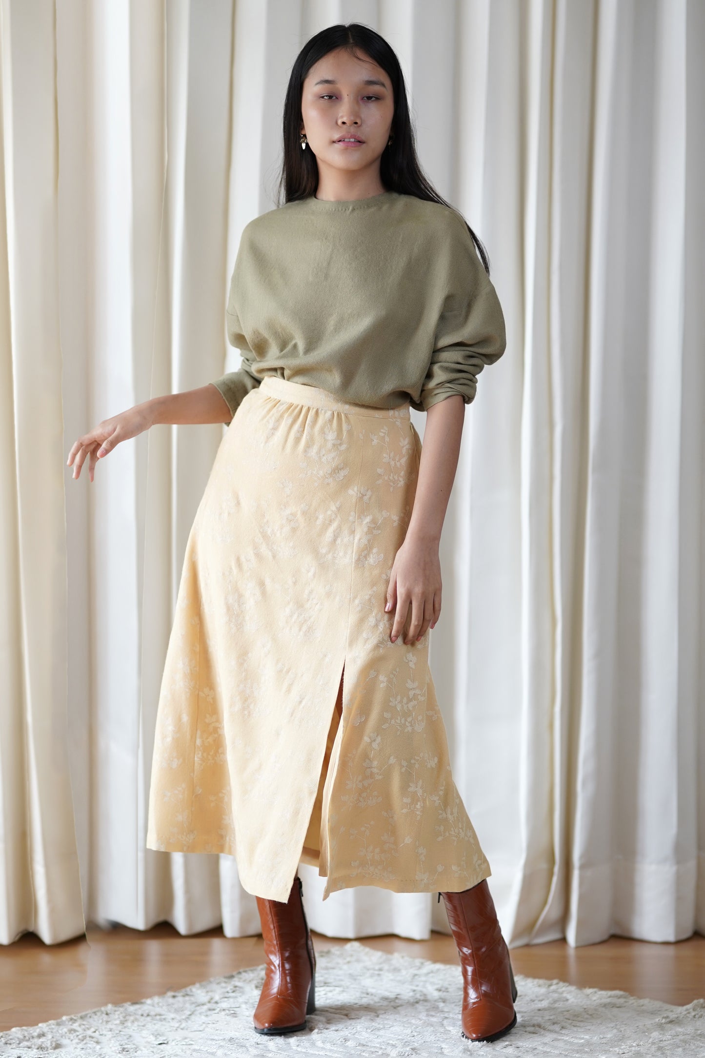 olive kimono top