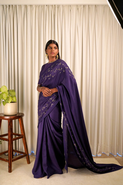 Wildflower Purple Saree