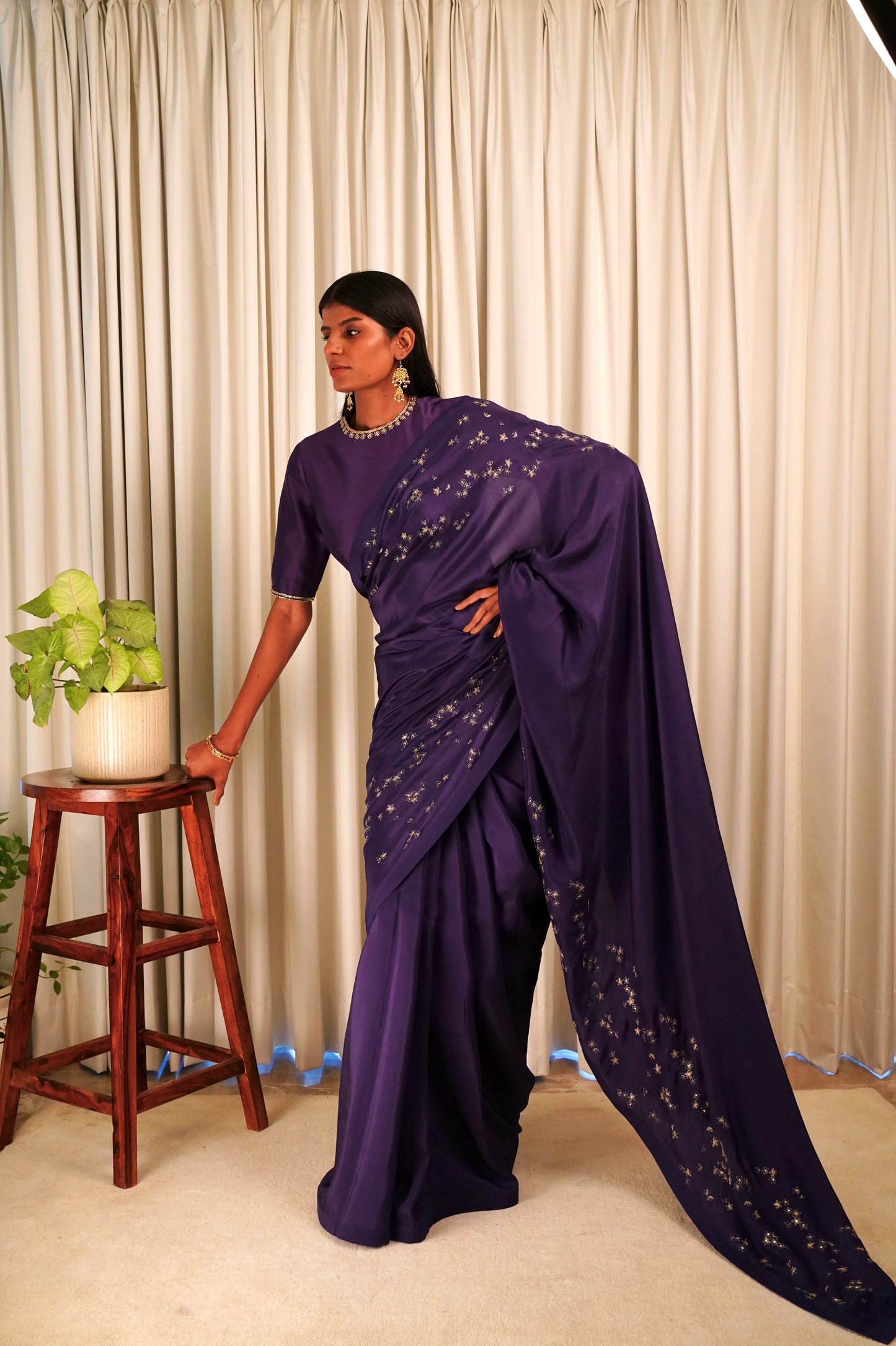 Wildflower Purple Saree