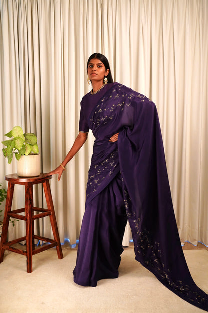 Wildflower Purple Saree