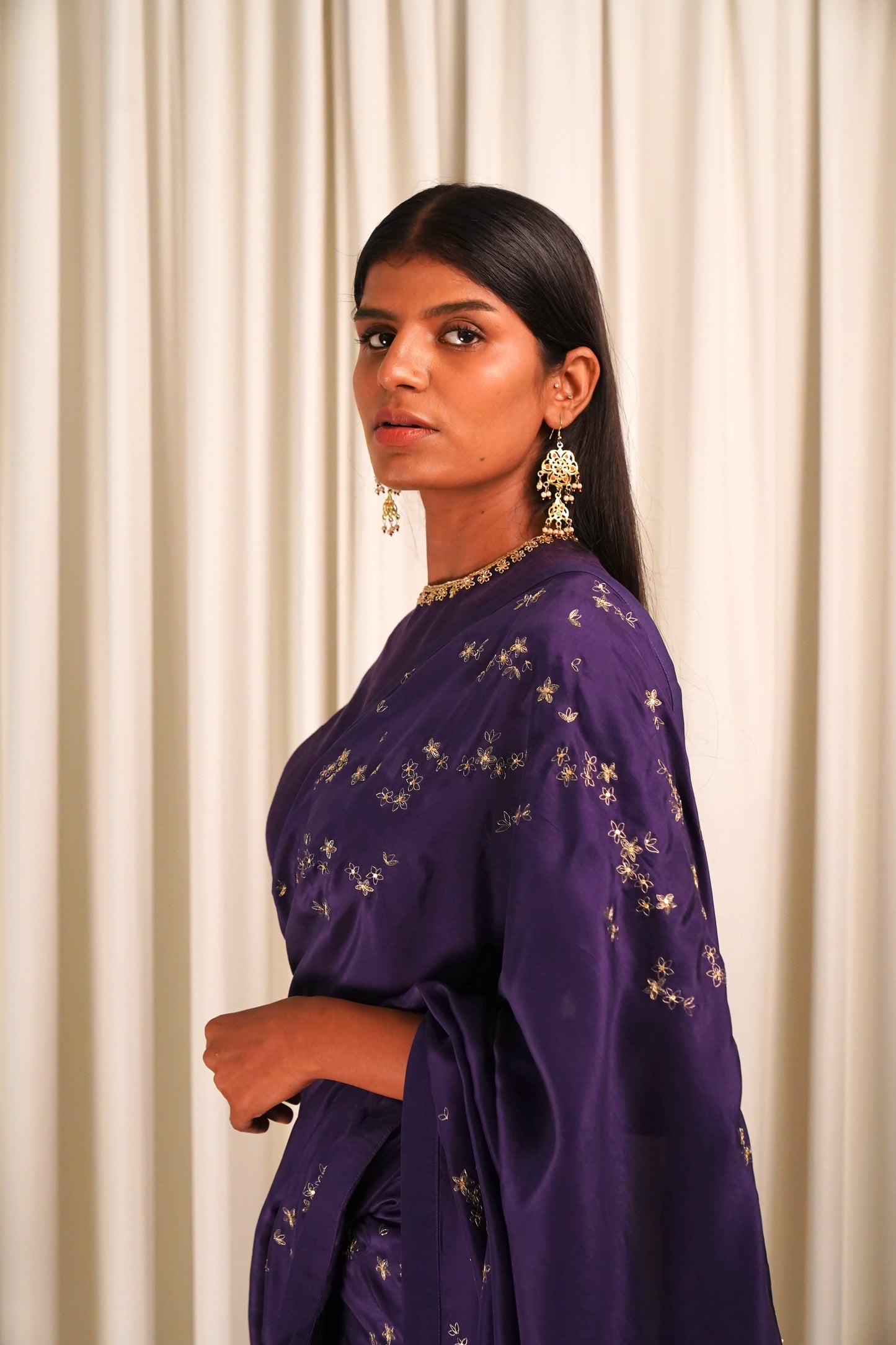 Wildflower Purple Saree