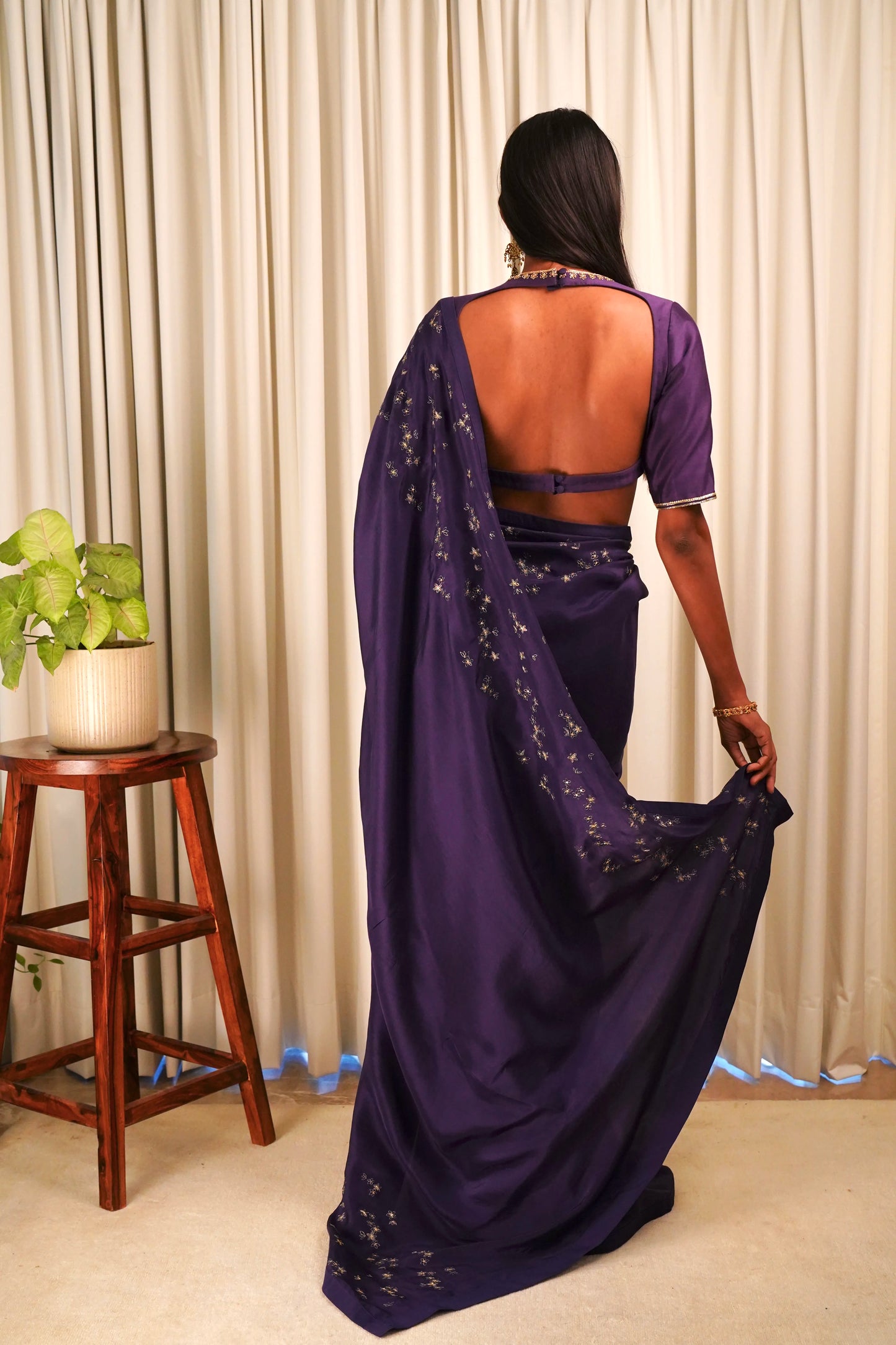 Wildflower Purple Saree