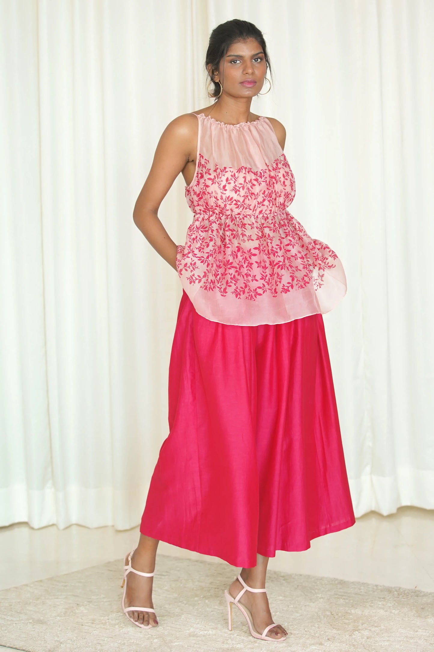 Blushing Organza Top