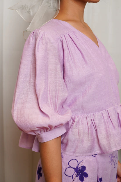 Lilac wrap top