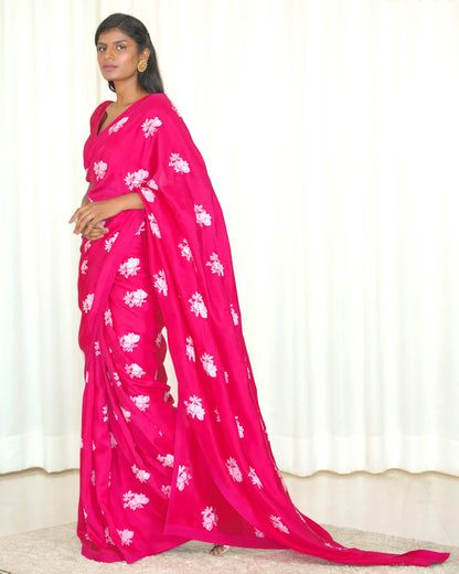 Fuschia Saree