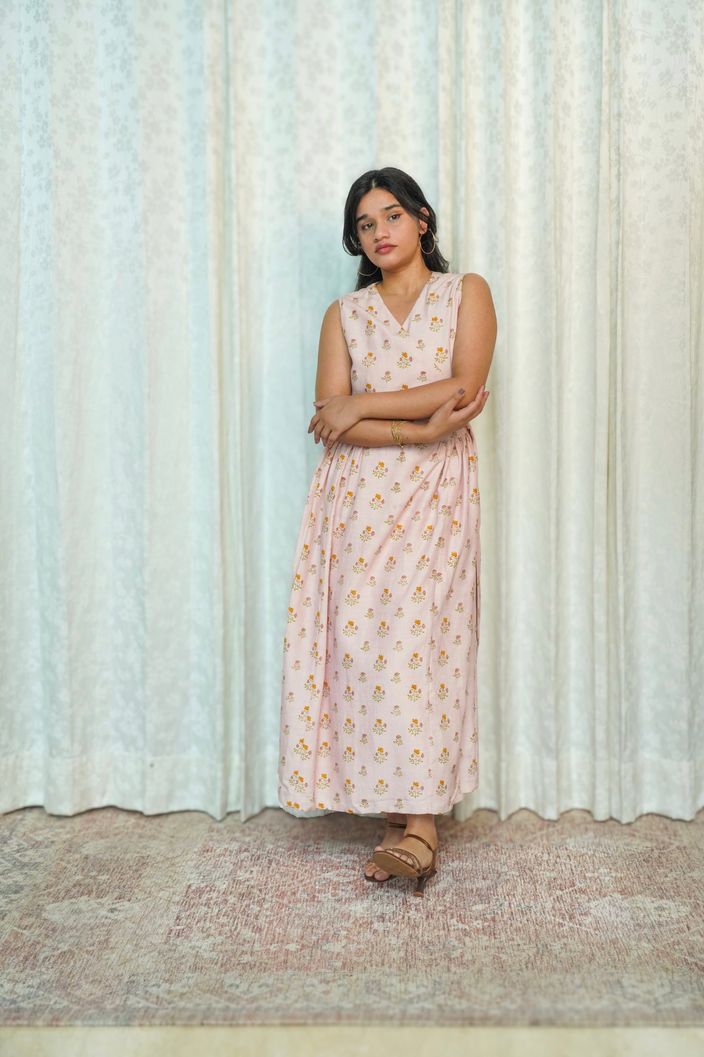 Pink Wildflower Sprig Dress