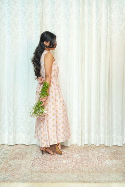 Pink Wildflower Sprig Dress