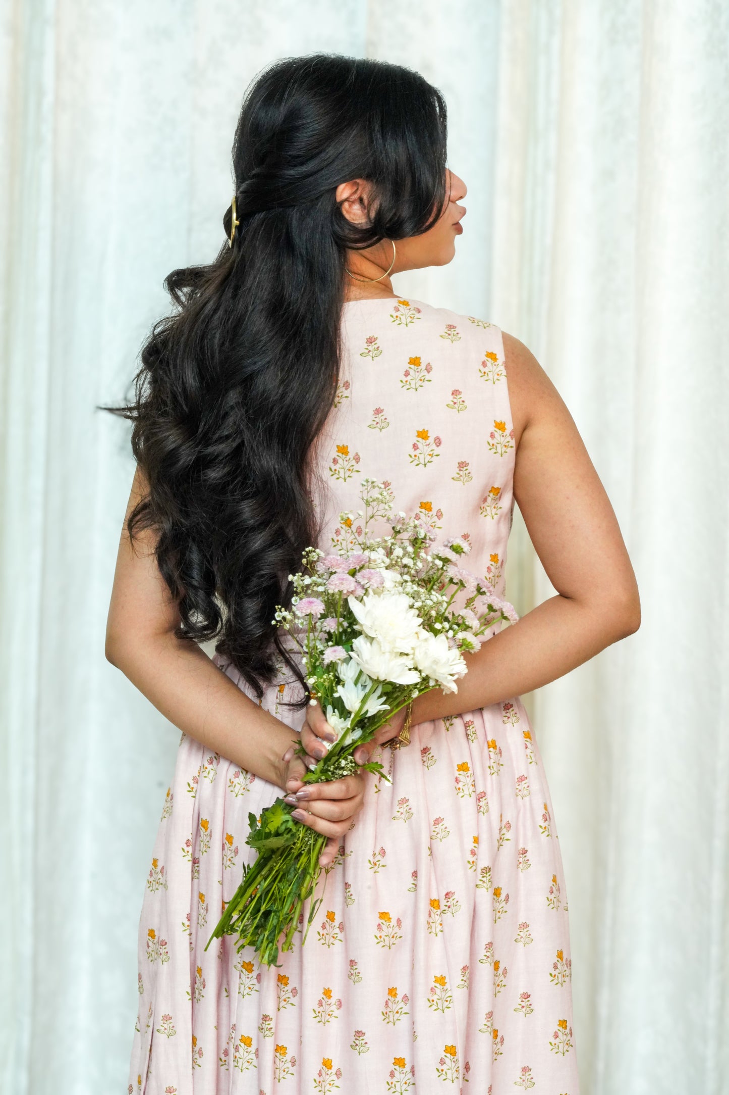 Pink Wildflower Sprig Dress
