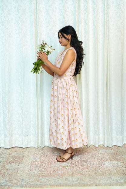 Pink Wildflower Sprig Dress
