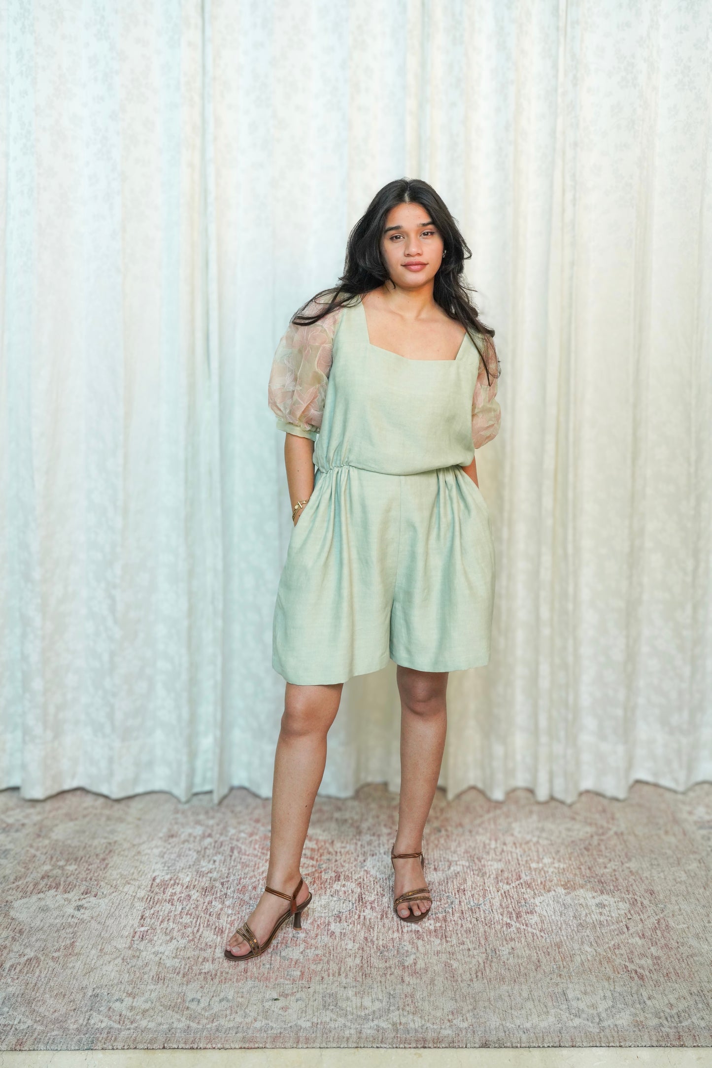 Wildflower Sage Playsuit