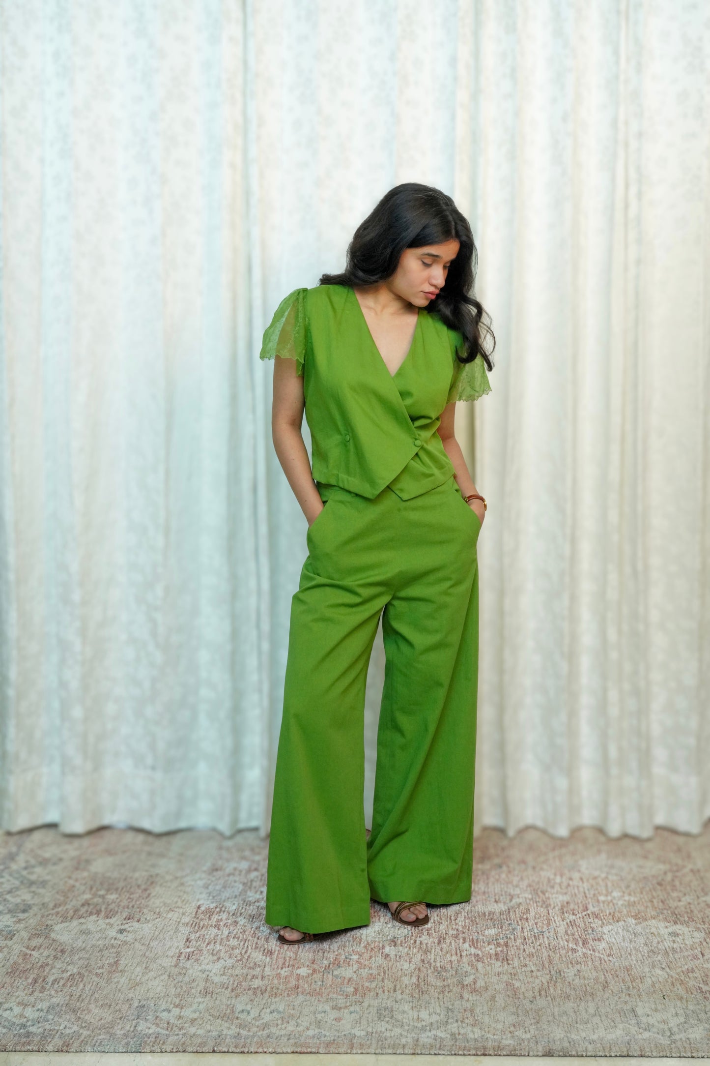 Wild Green Maxi Pants