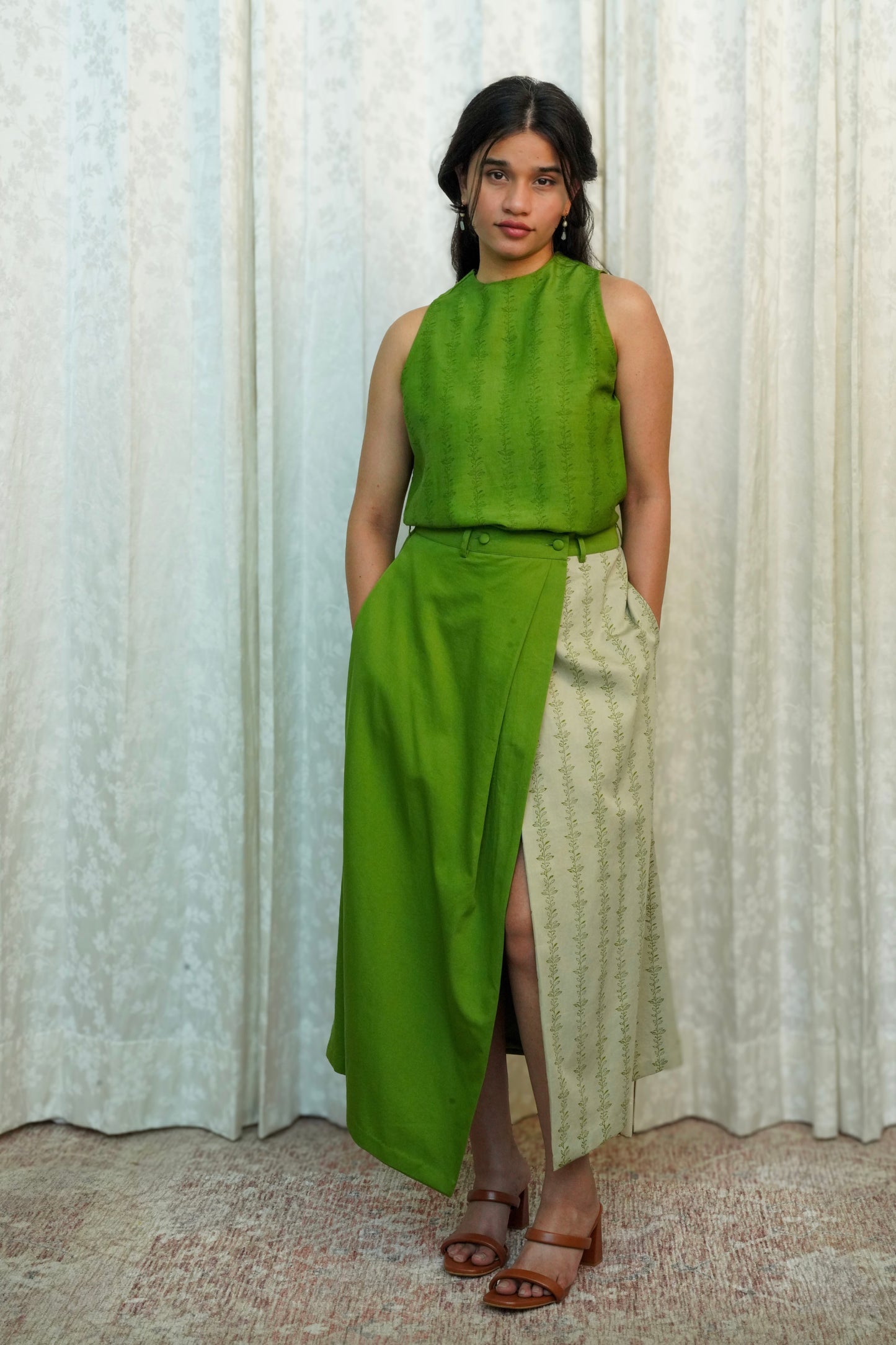 Wild Green Vine Skirt