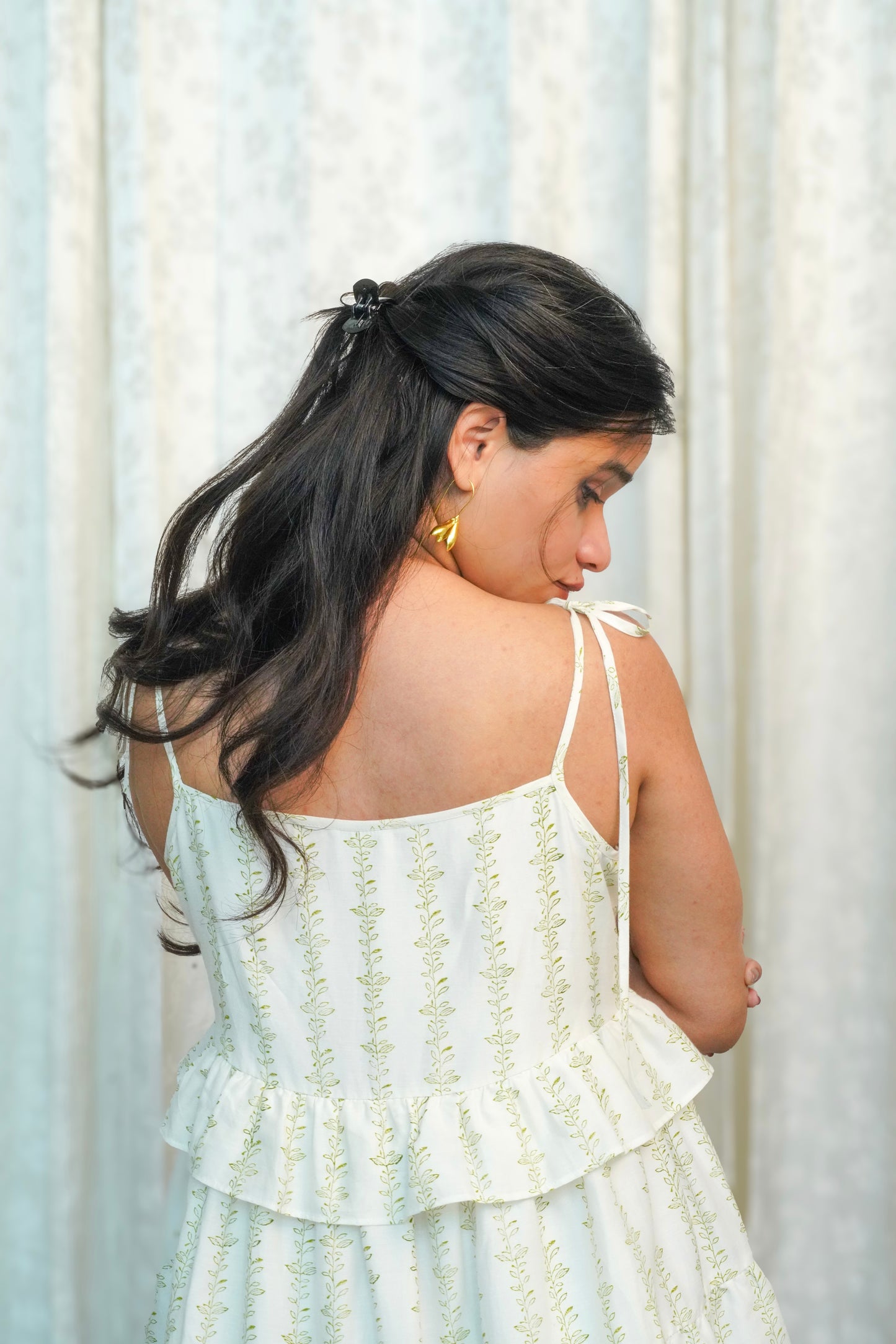 Ivory Vine Tiered Dress