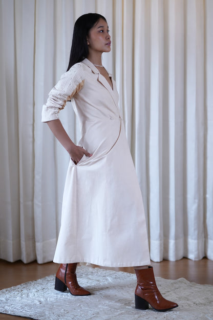Quilted coat dress
