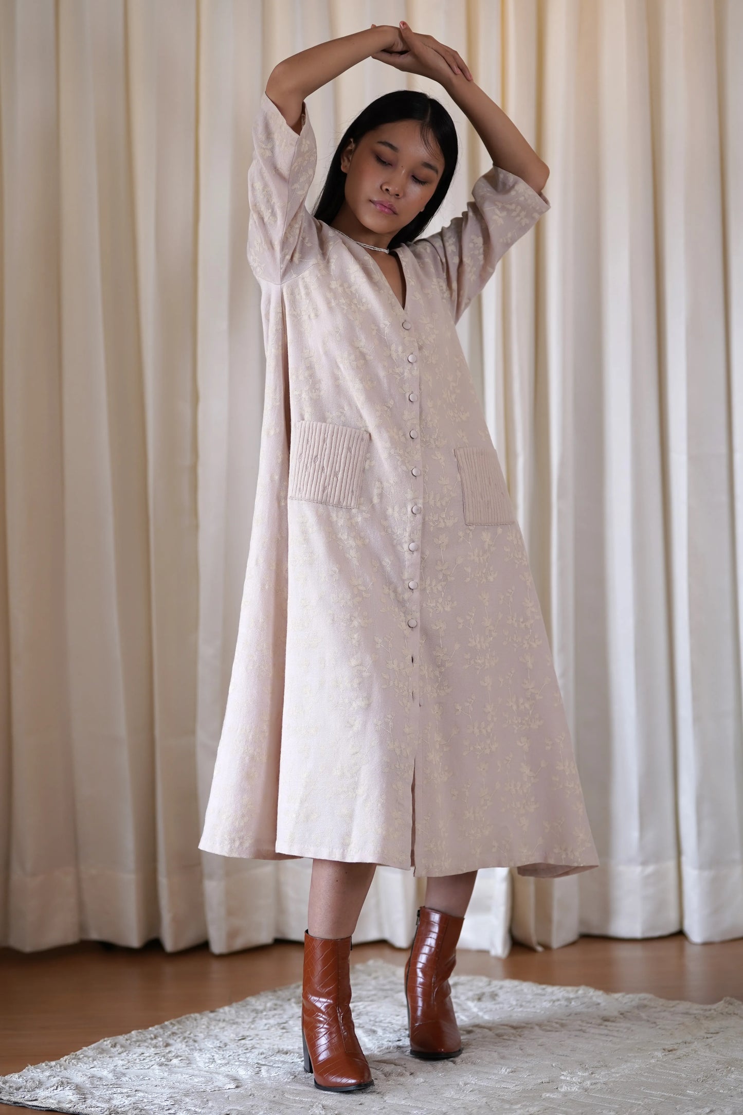 woollen raglan dress