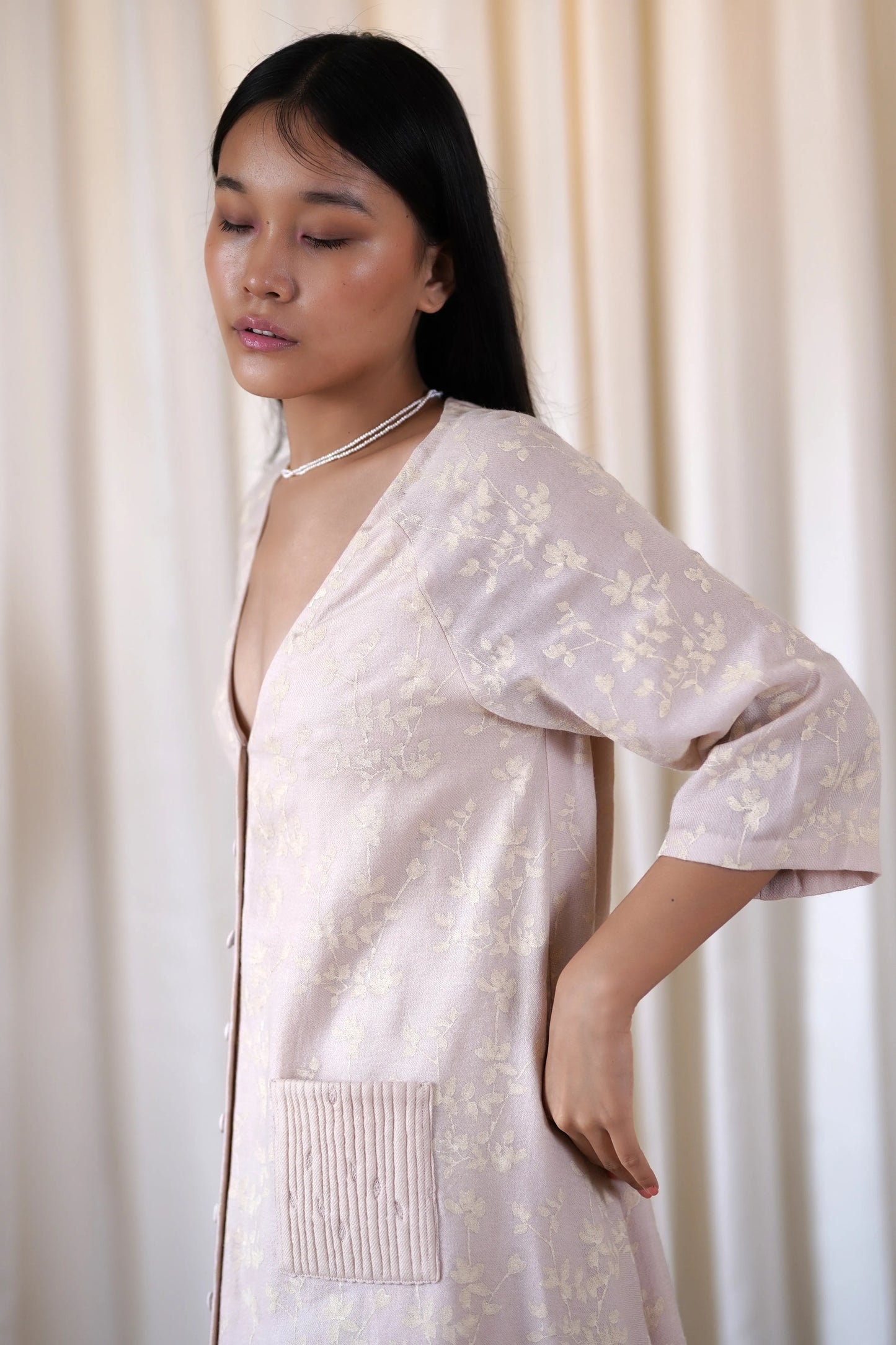 woollen raglan dress