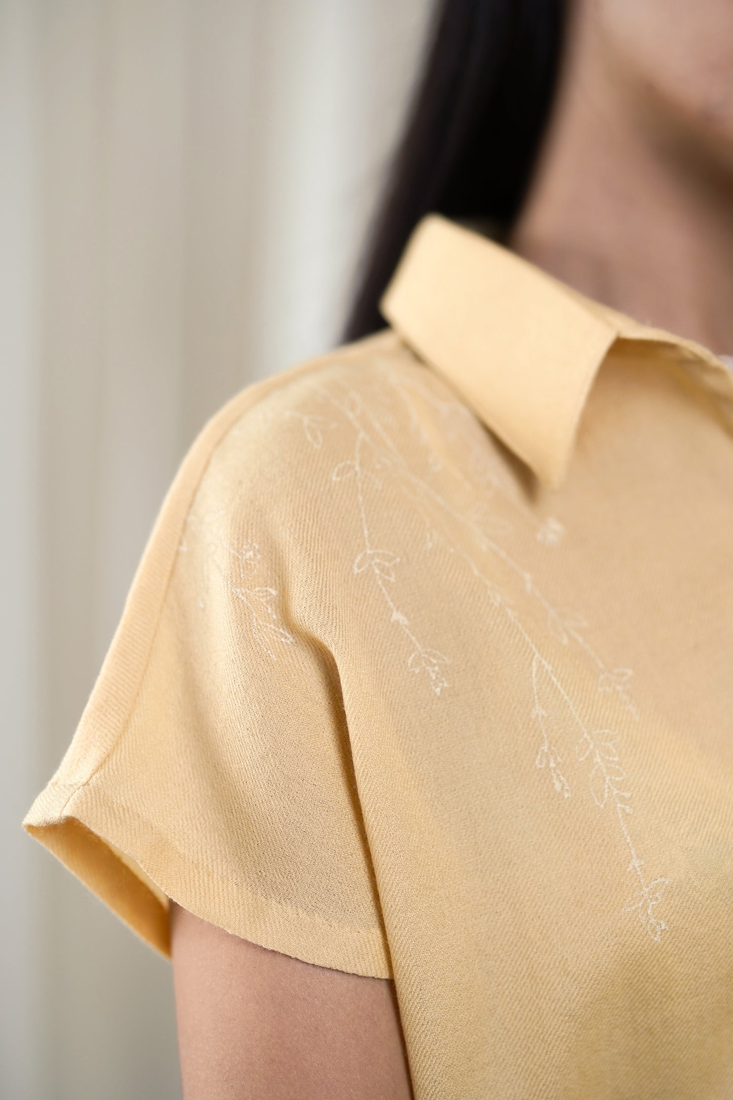 woolen yellow top