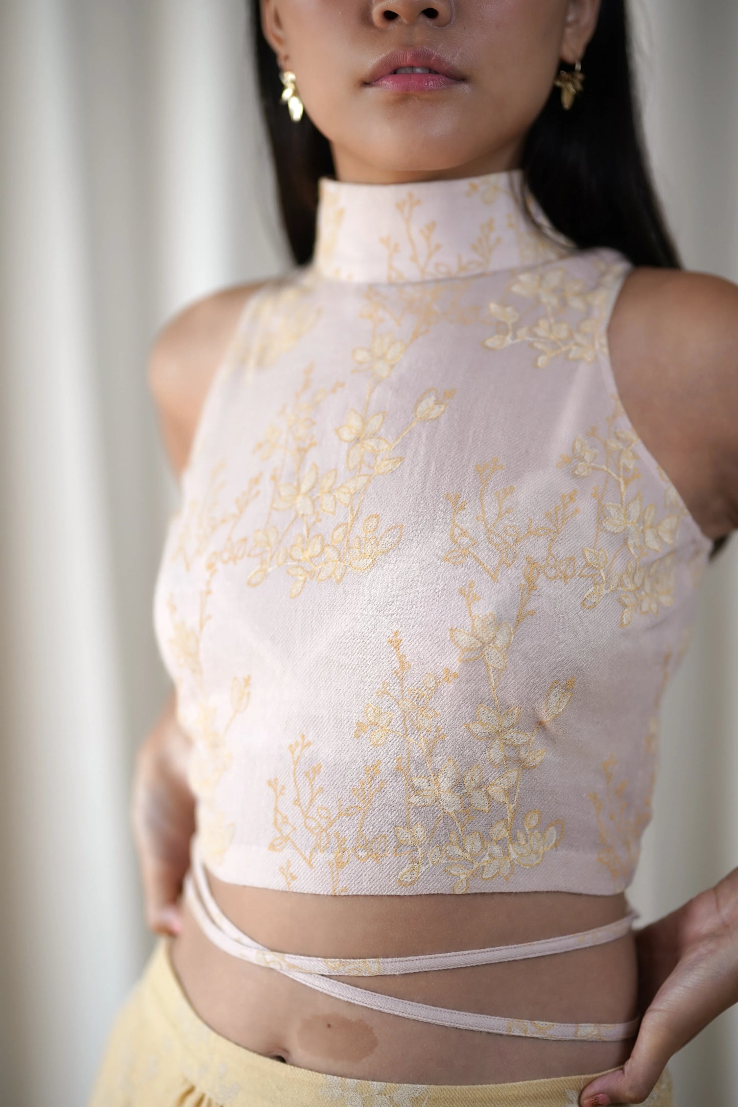 Blush woollen top