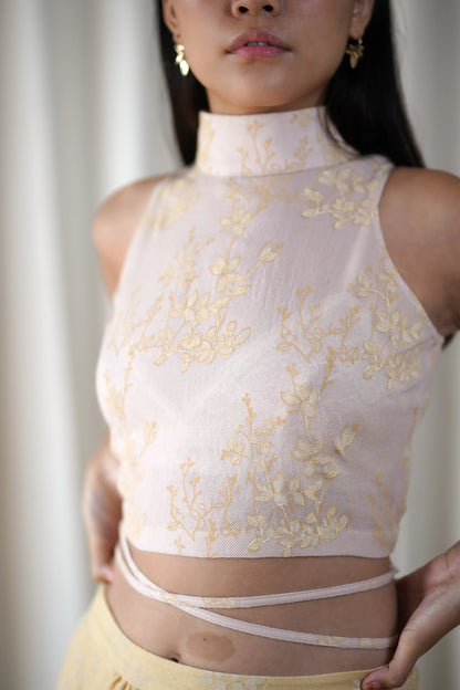 Blush woollen top