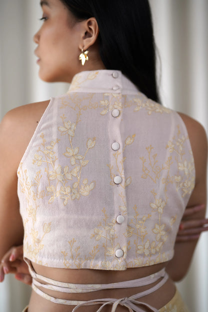 Blush woollen top