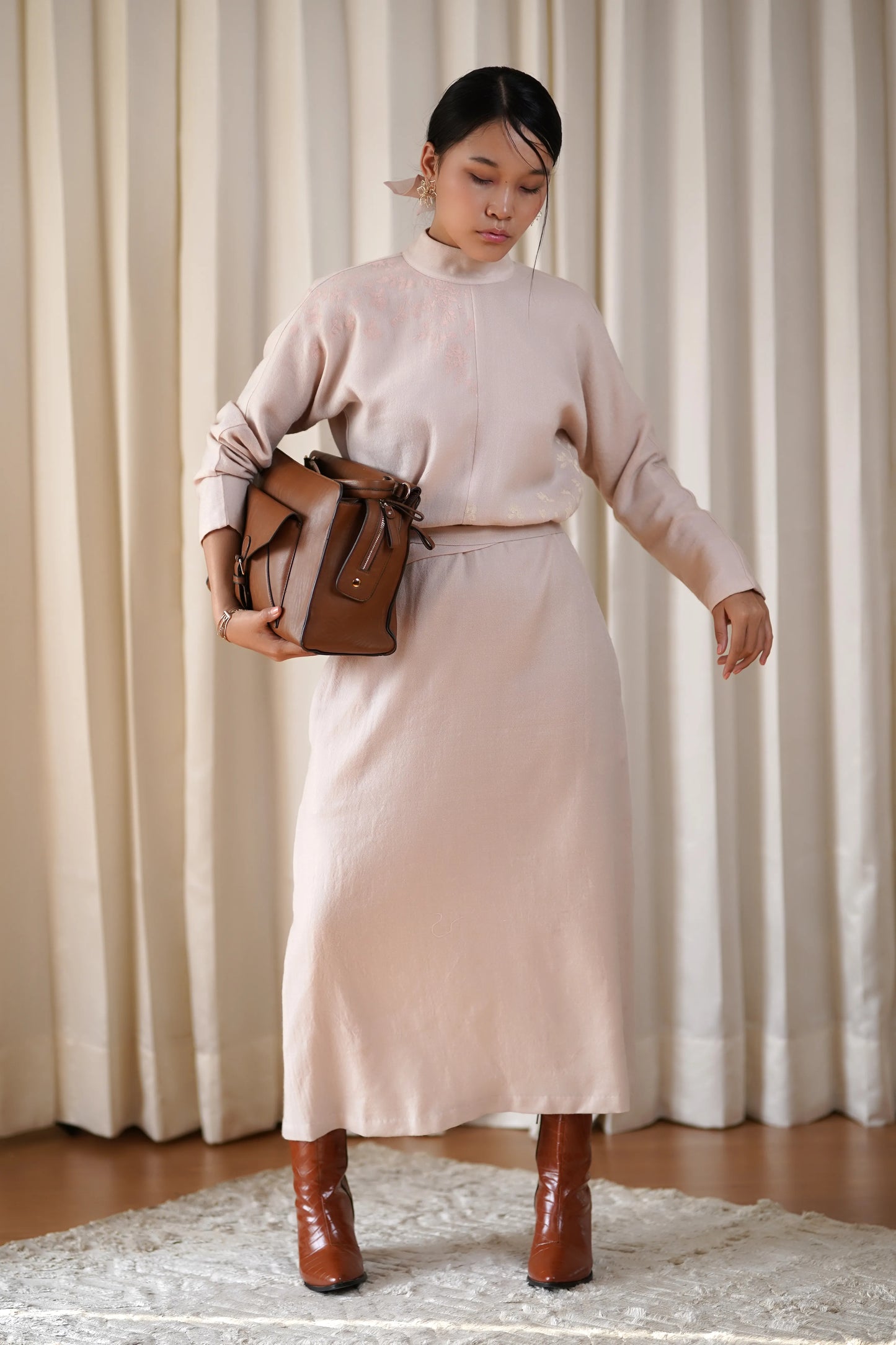 Blush kimono dress