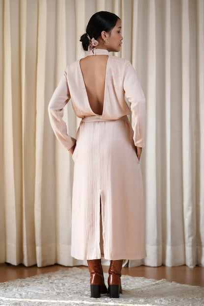 Blush kimono dress