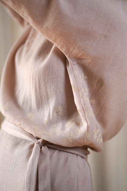 Blush kimono dress