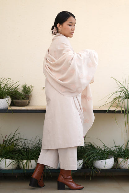 Blush printed shawl