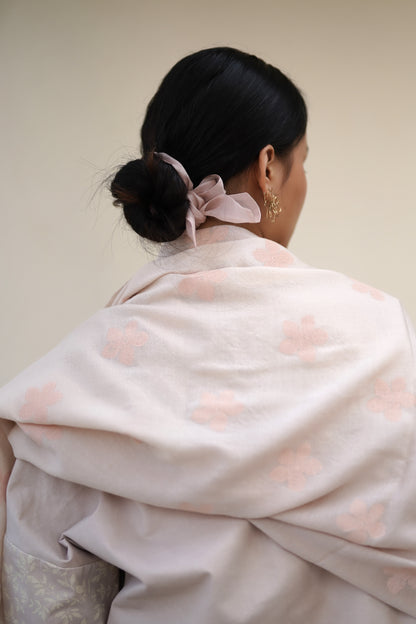 Blush printed shawl