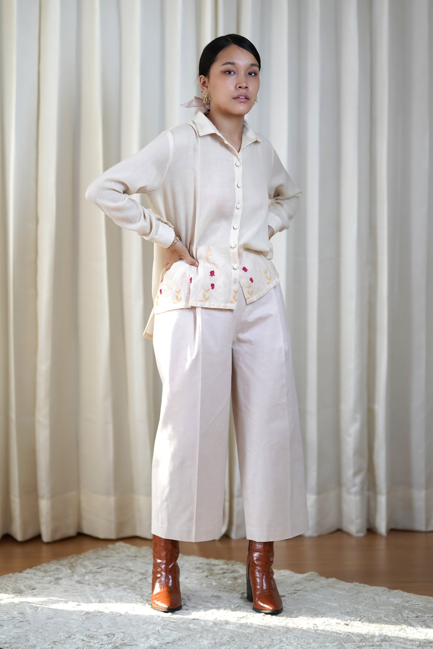 Woollen printed shirt