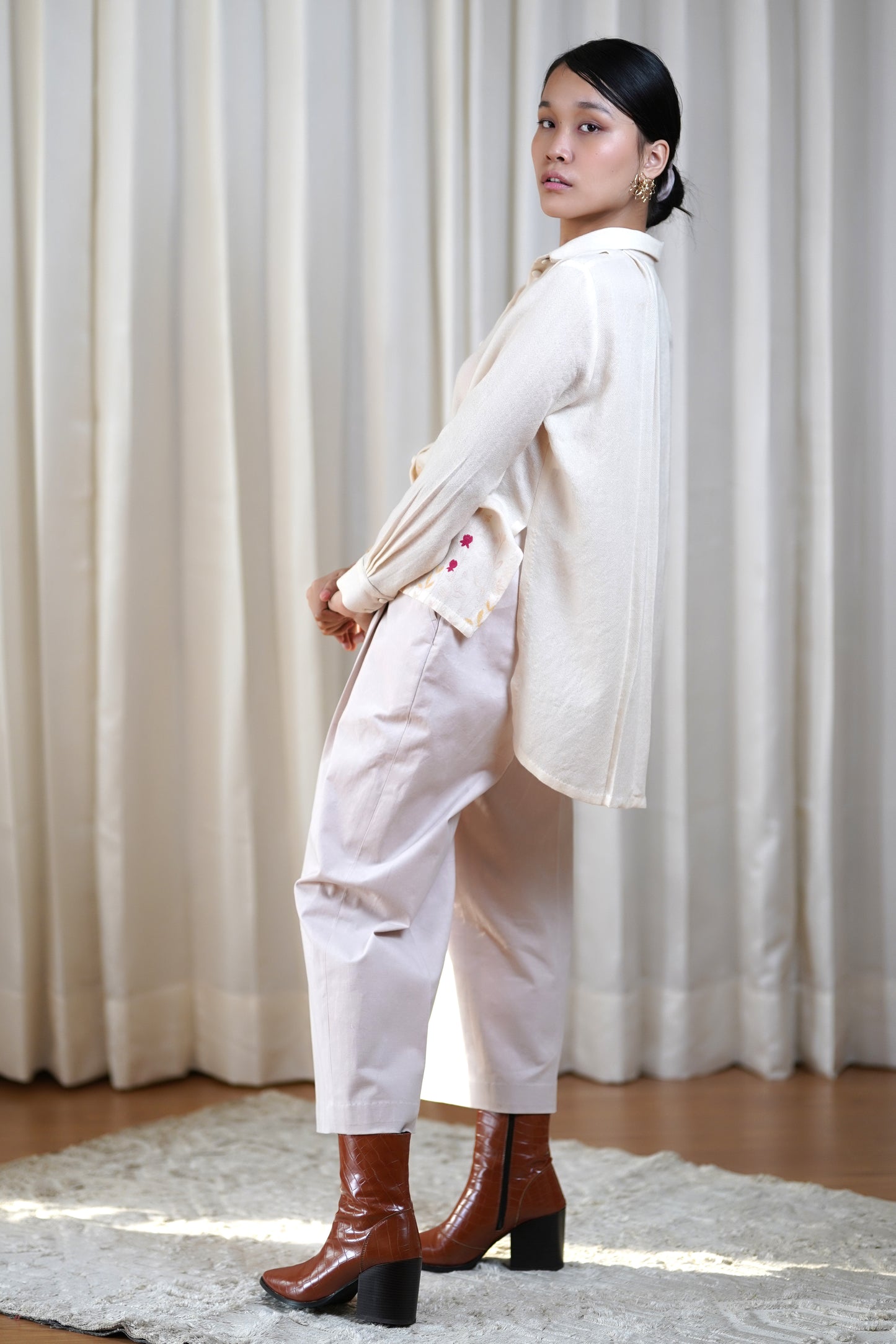 Woollen printed shirt