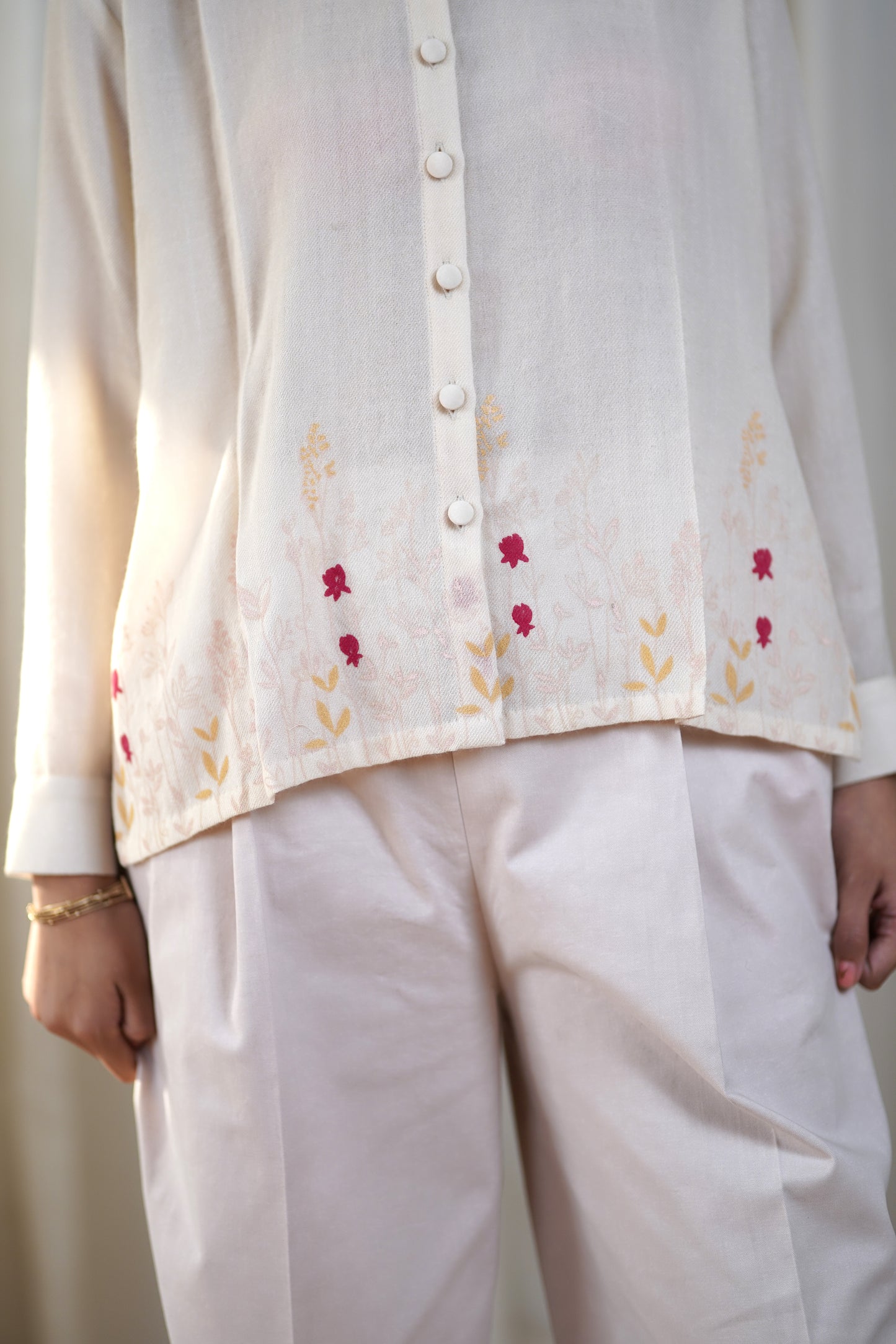 Woollen printed shirt