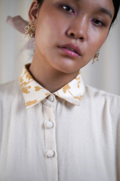 Printed shirt-dress