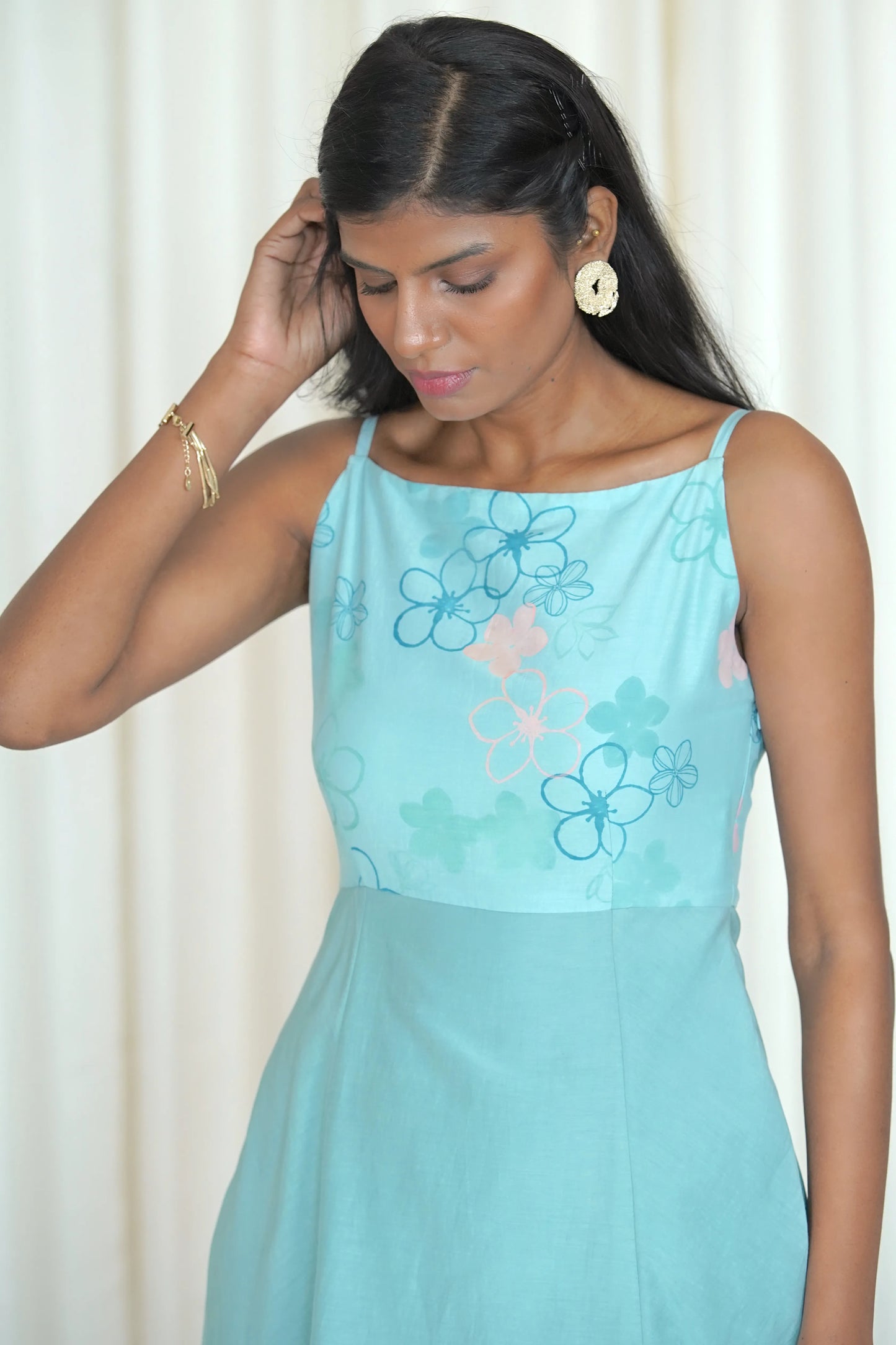 Seascape Flared Dress