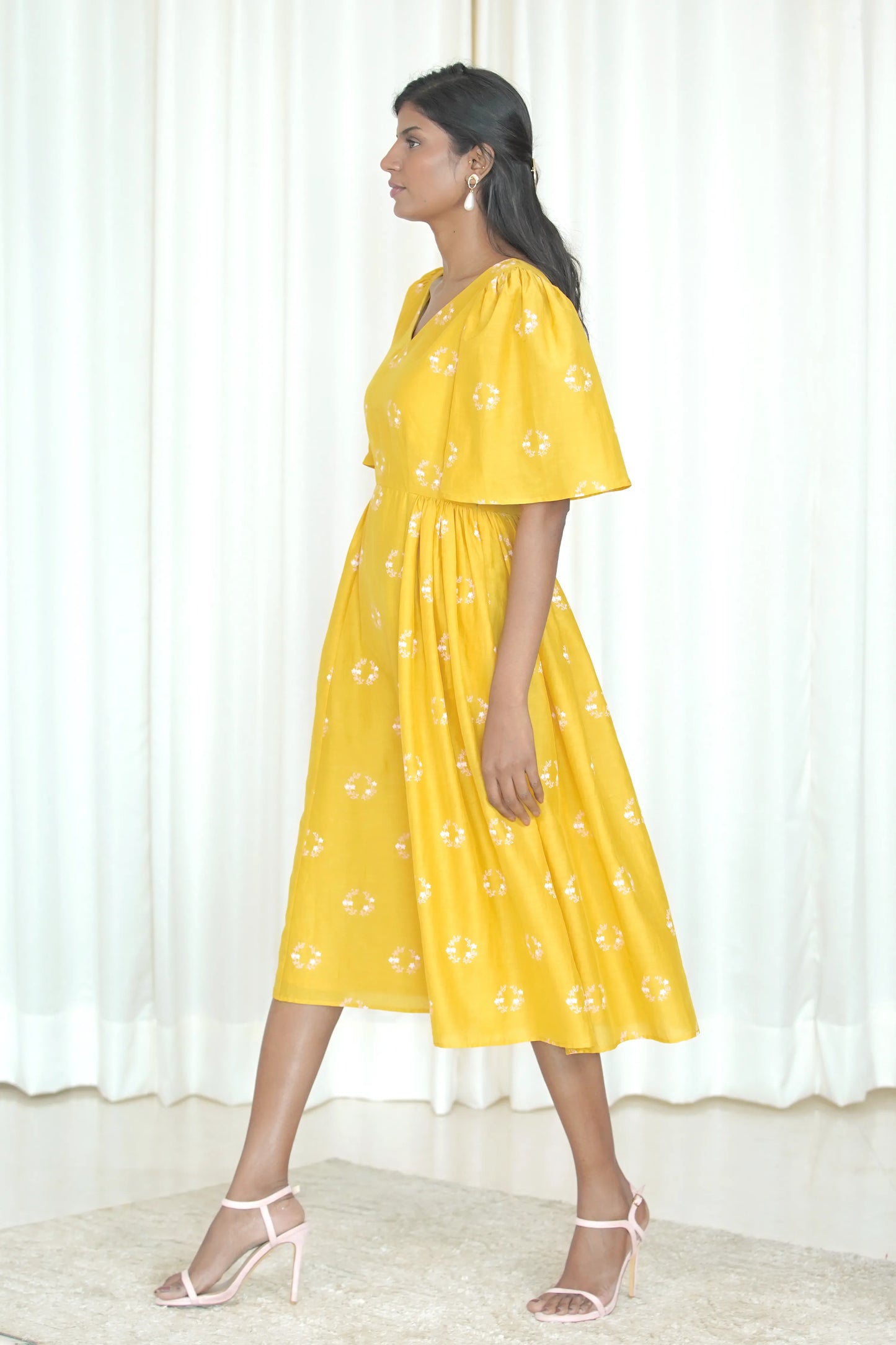 Blooming Flared Dress