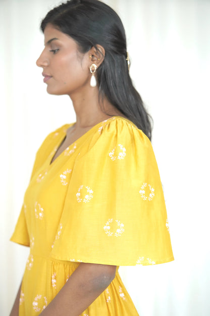 Blooming Flared Dress
