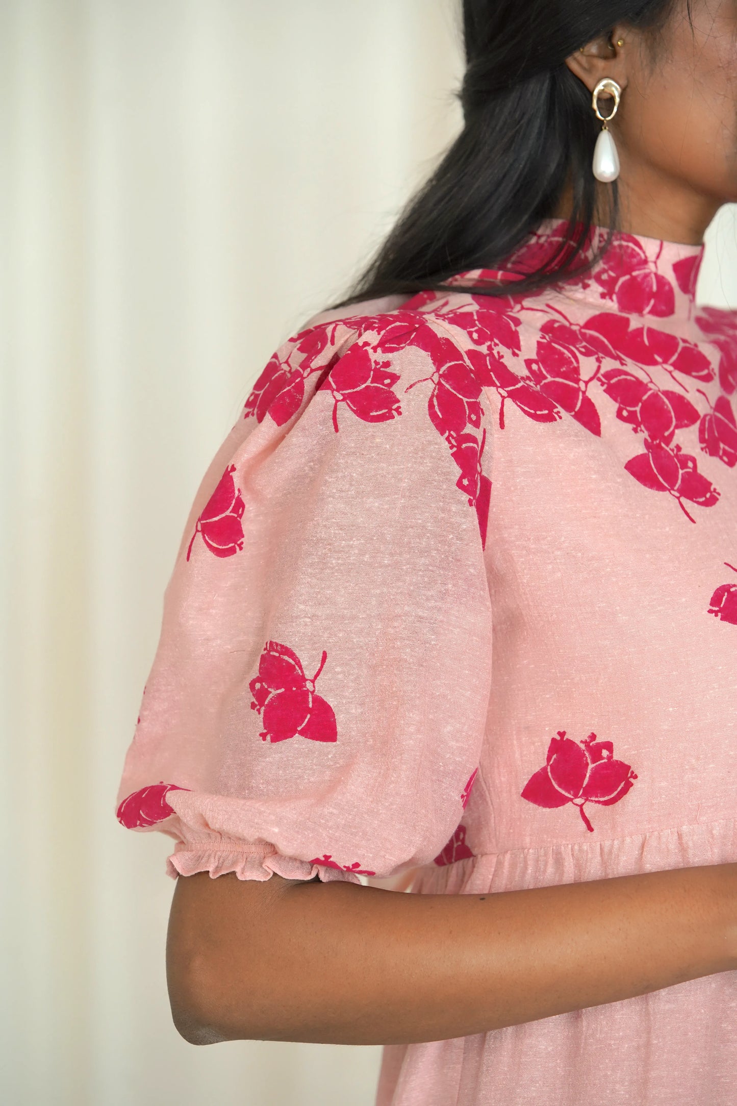 Blushing Bougainvillea Dress