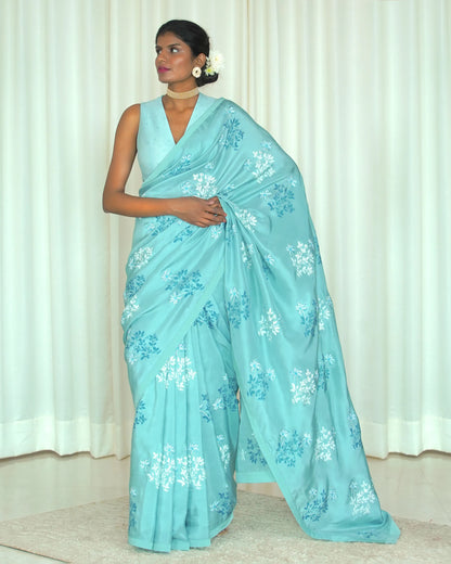 Seascape Saree