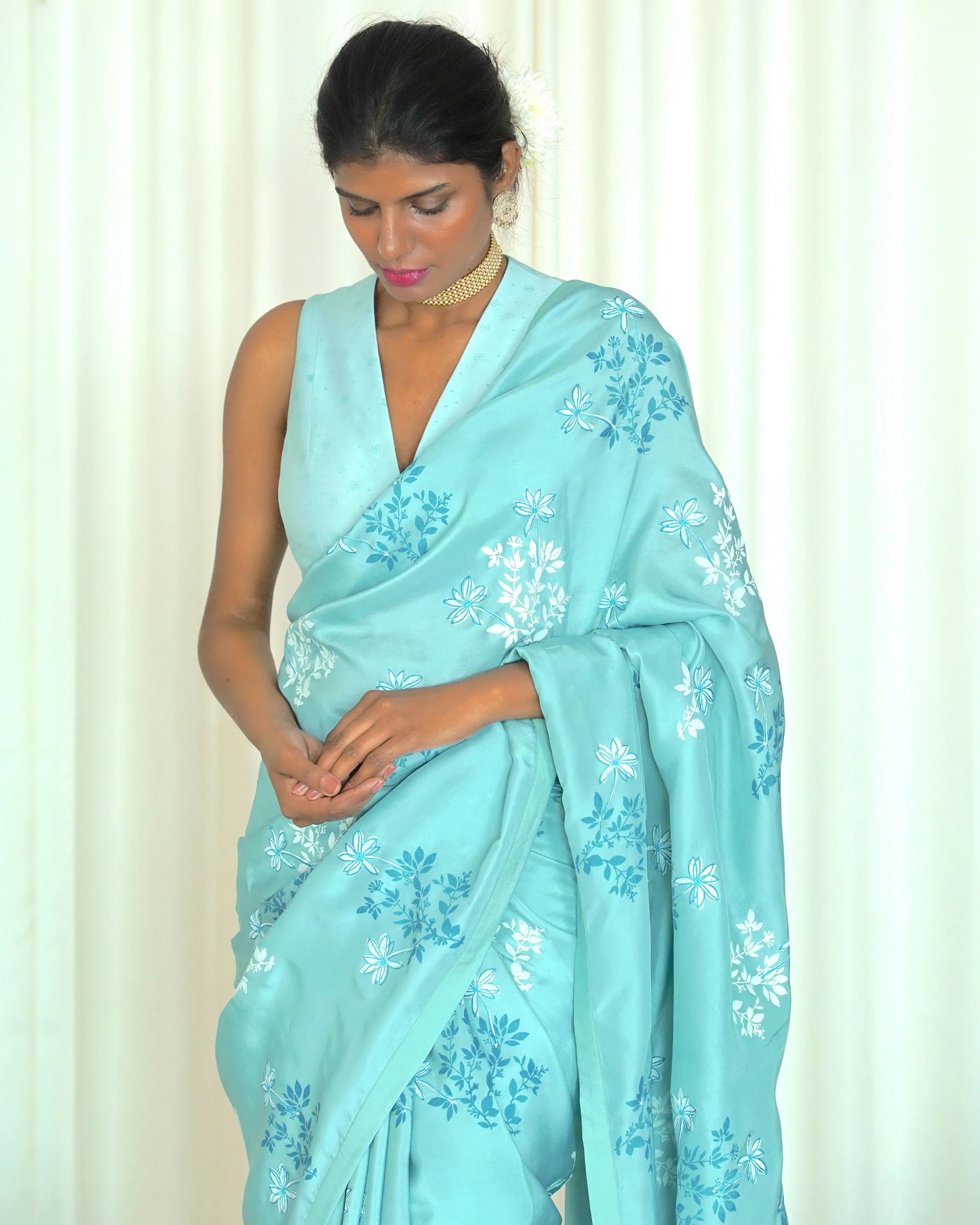 Seascape Saree