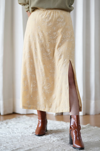 printed woolen skirt