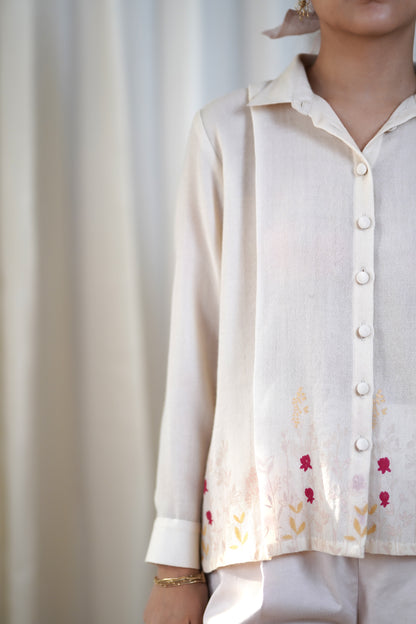 Woollen printed shirt