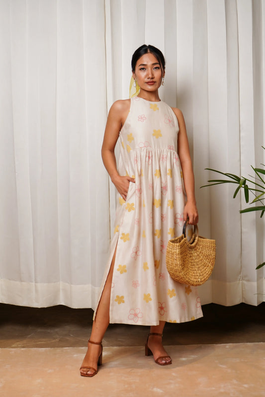 Garden yoke dress
