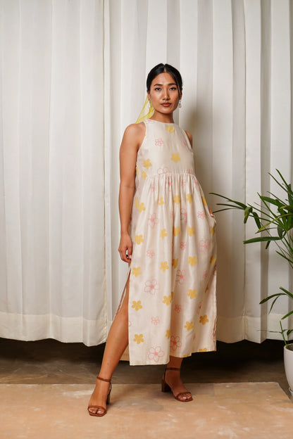 Garden yoke dress