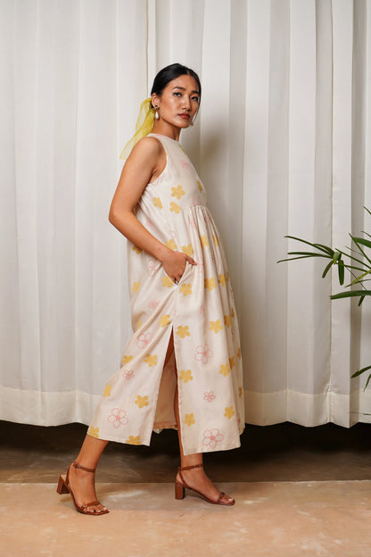 Garden yoke dress