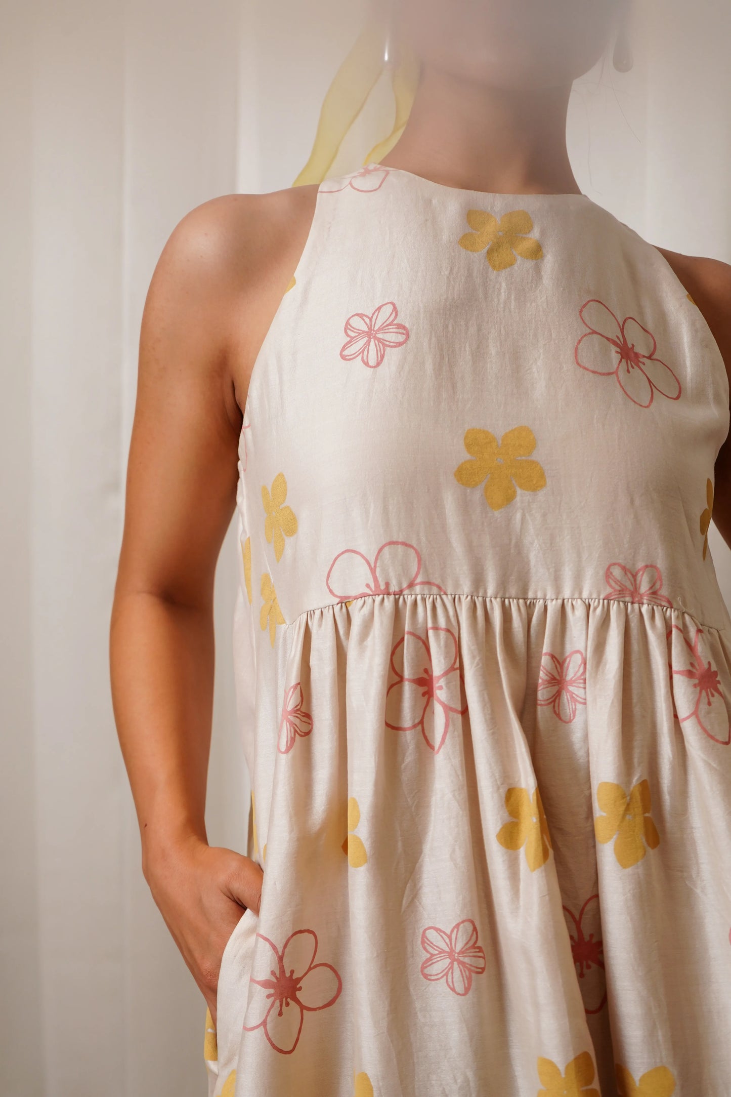 Garden yoke dress