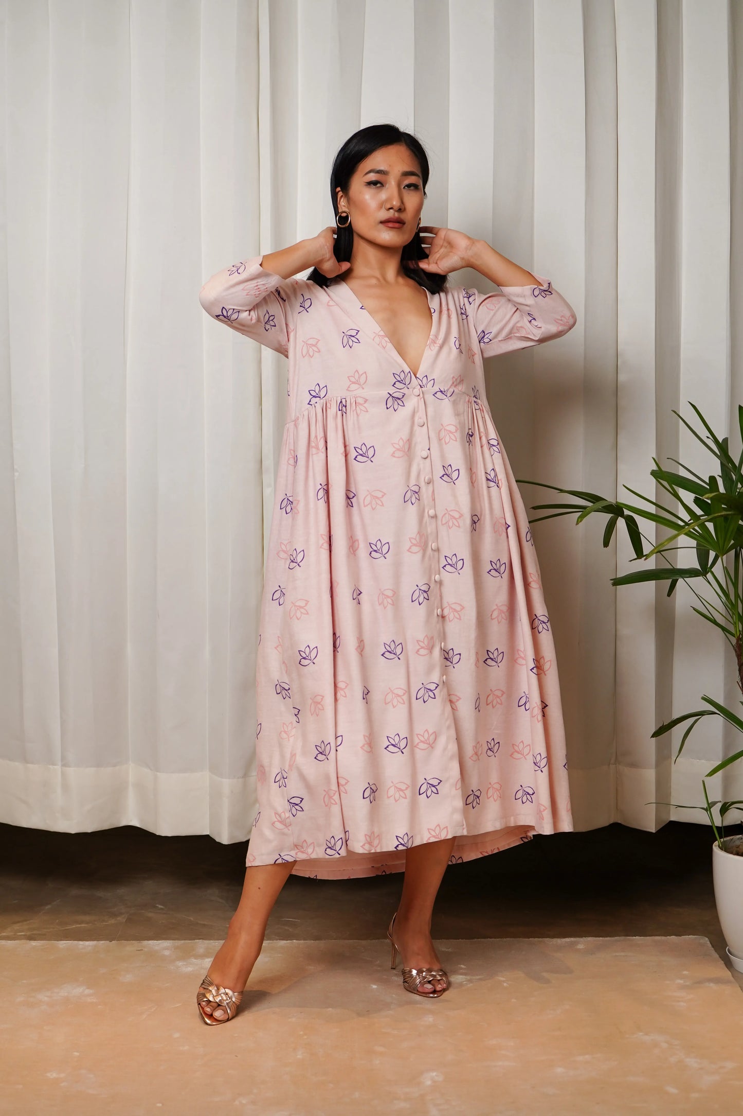 Printed Flared Dress