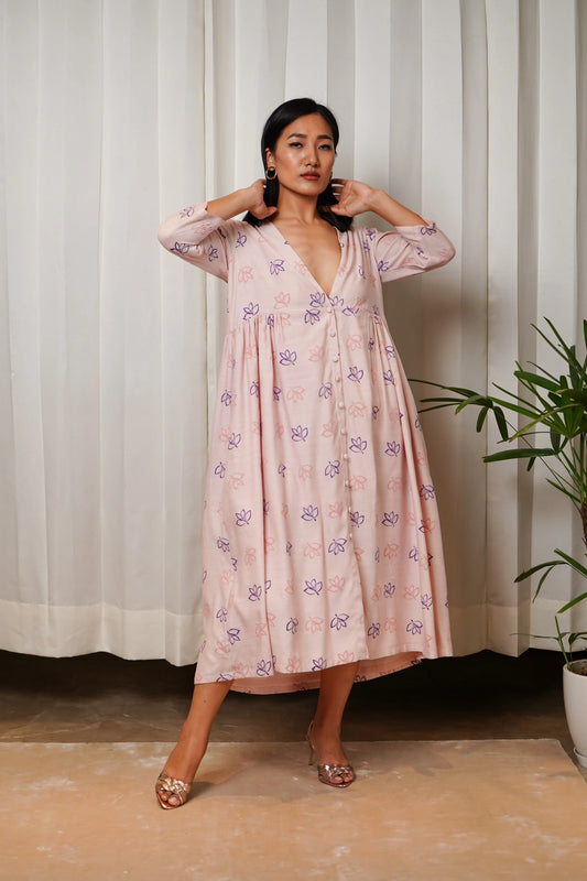 Printed Flared Dress
