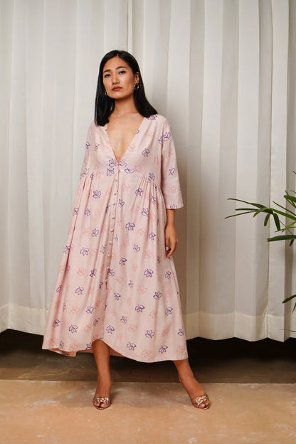 Printed Flared Dress